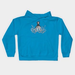 Majestic Octopus/Sea Creature/Kraken Illustration Design Kids Hoodie
